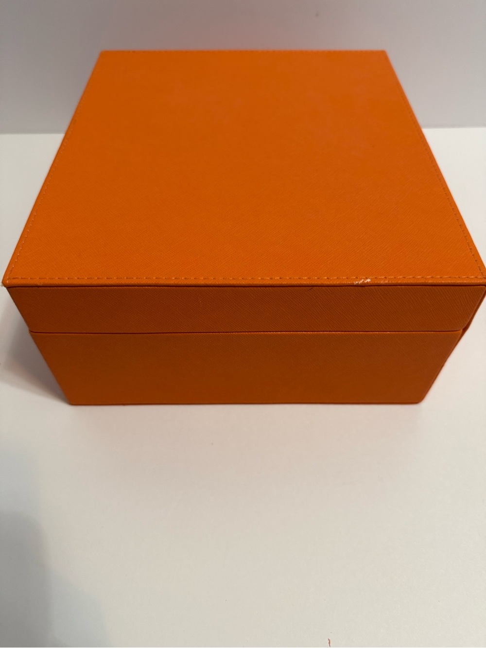 Authentic Tory Burch Classic Orange w/Gold Logo Empty Gift Jewelry Storage Boxes - Picture 8 of 9
